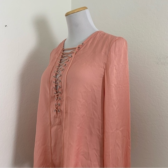 The Jetset Diaries Delta Lace Up Top Blouse - Picture 6 of 15